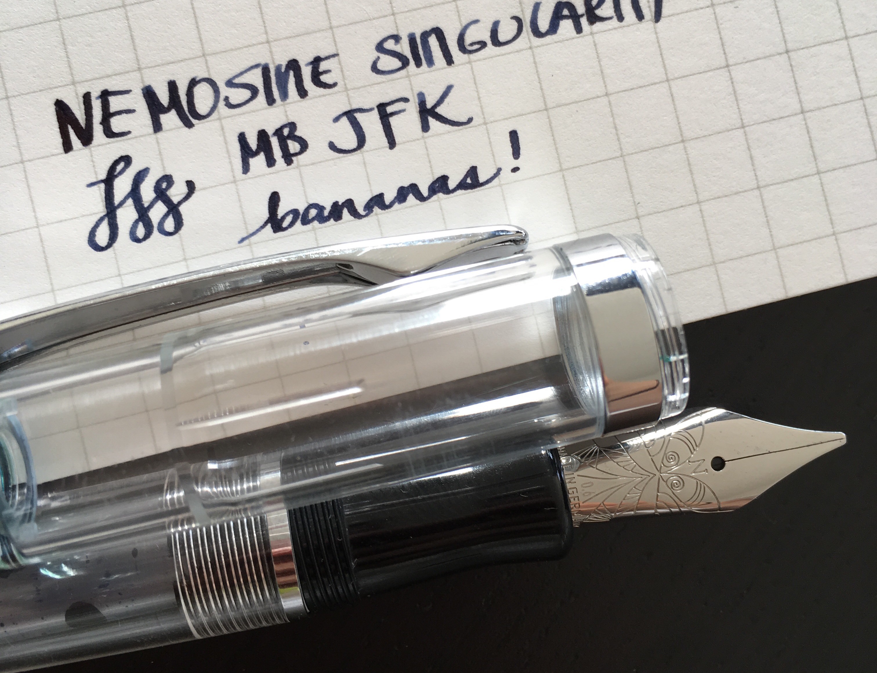 Katherine's test writing of the 0.6mm nib