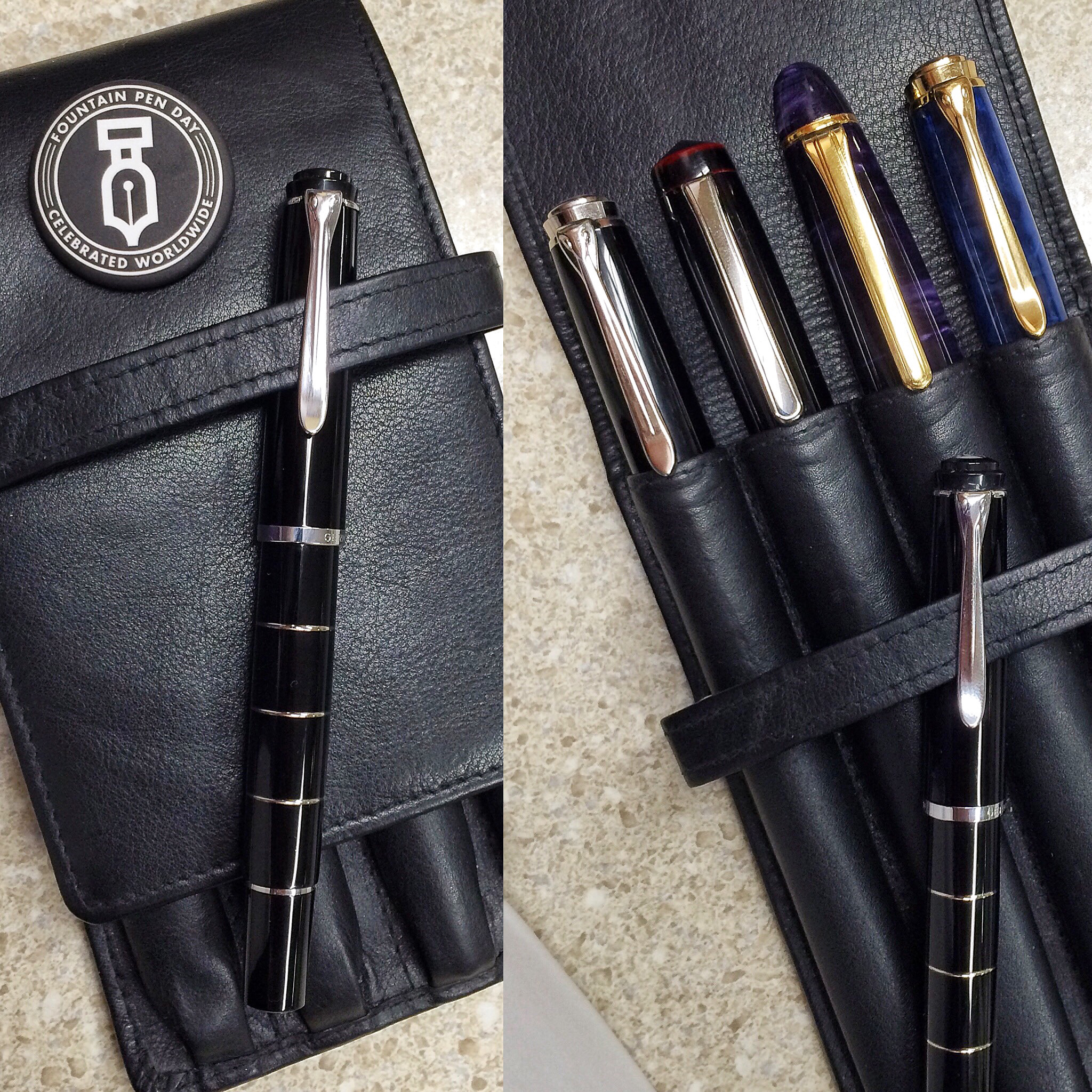 Franz's 4 pen leather case. It can carry 5 pens as well.