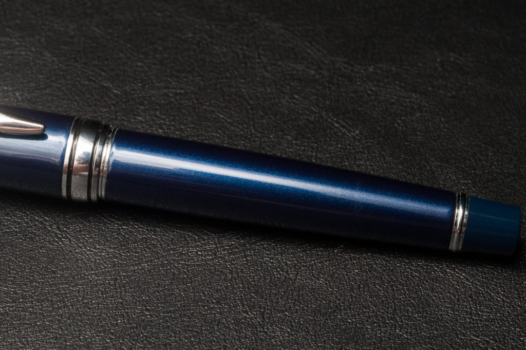 The Stargazer's pearly sapphire blue finish