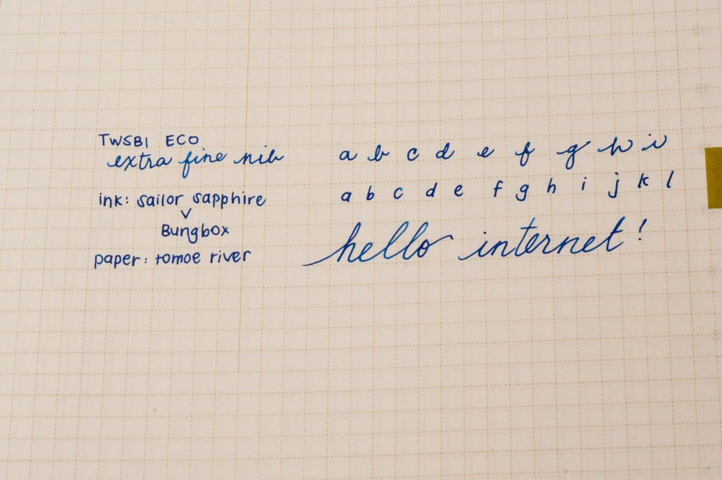 Pam's writing sample of the TWSBI Eco, EF nib