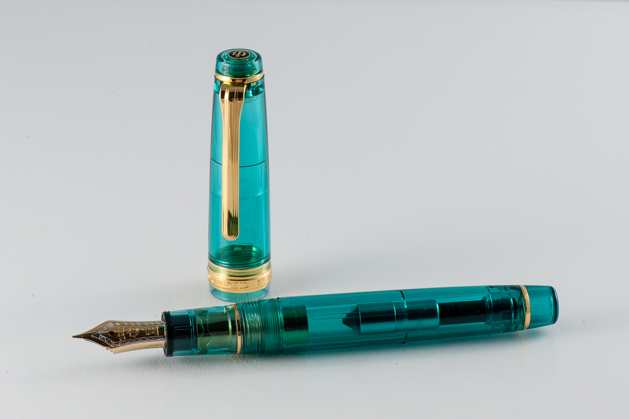 SAILOR x WANCHER Professional Gear Progear Fountain Pen Turquoise Green NWB