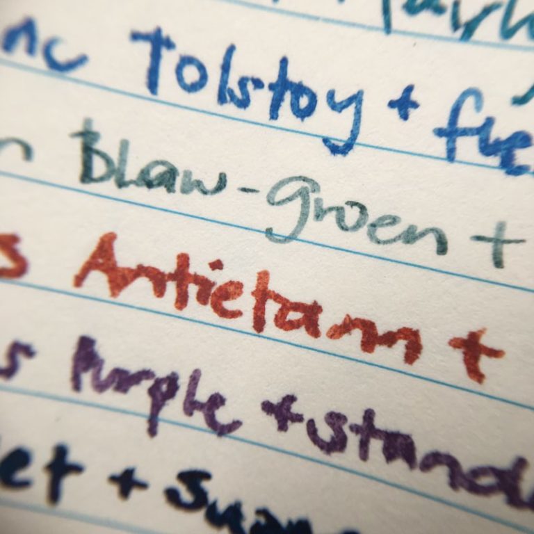 Mini Review Grids & Guides Notebook Hand Over That Pen